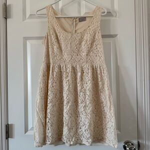 Soulmates Cream Lace Dress